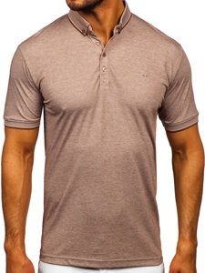 Camiseta polo de manga corta para hombre marrón Bolf 2006