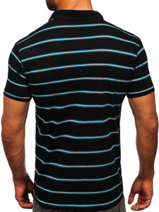 Camiseta polo de manga corta para hombre negro Bolf 14954