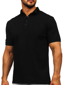 Camiseta polo de manga corta para hombre negro Bolf 2004