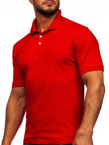 Camiseta polo de manga corta para hombre rojo Bolf 0002