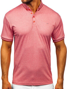 Camiseta polo de manga corta para hombre rojo Bolf 2006