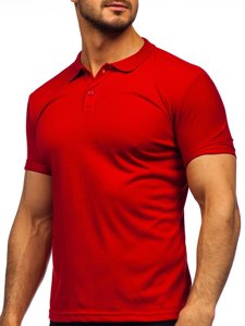 Camiseta polo para hombre color burdeos Bolf GD02