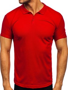 Camiseta polo para hombre color burdeos Bolf GD02