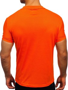 Camiseta polo para hombre color naranja Bolf GD02