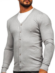 Cárdigan abierto para hombre gris Bolf MM6006