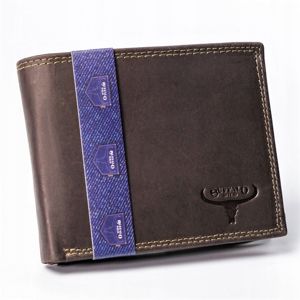 Cartera de cuero para hombre marrón 2222