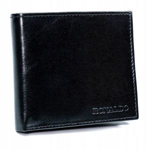 Cartera de curo negro para hombre 4587