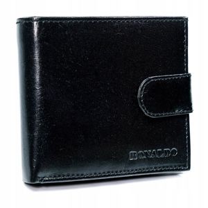 Cartera de curo negro para hombre 4588