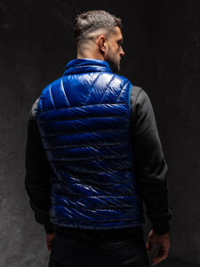 Chaleco acolchado azul para hombre Bolf R0109AA1