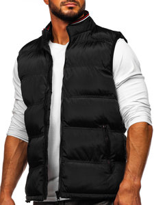 Chaleco acolchado grueso para hombre negro Bolf 7131