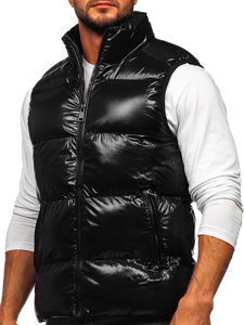 Chaleco acolchado grueso para hombre negro Bolf 9968