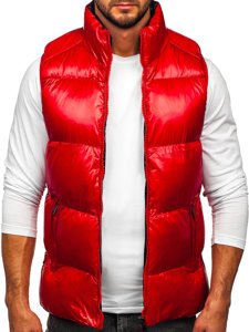 Chaleco acolchado grueso para hombre rojo Bolf 9968