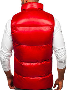 Chaleco acolchado grueso para hombre rojo Bolf 9968