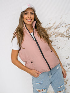 Chaleco acolchado grueso para mujer rosa Bolf 5M3150