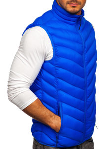 Chaleco acolchado para hombre color azul Bolf HDL88006