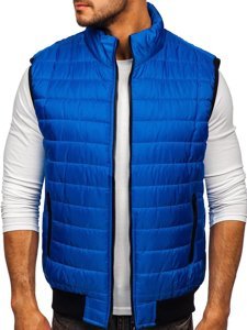 Chaleco acolchado para hombre color azul Bolf MY77