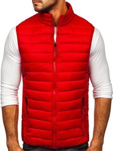 Chaleco acolchado para hombre color rojo Bolf HDL88001