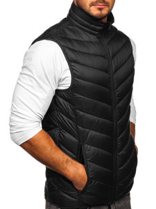 Chaleco acolchado para hombre negro Bolf 13073