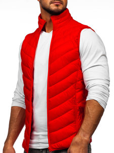 Chaleco acolchado para hombre rojo Bolf 13073