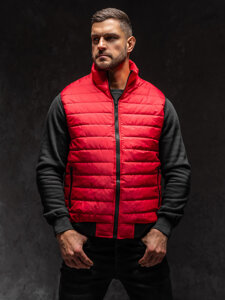 Chaleco acolchado para hombre rojo Bolf MY77A1