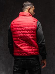 Chaleco acolchado para hombre rojo Bolf MY77A1