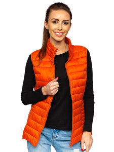 Chaleco acolchado para mujer color naranja Bolf 23038