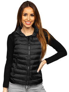 Chaleco acolchado para mujer negro Bolf 23077