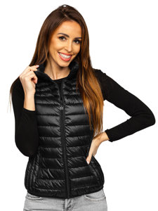 Chaleco acolchado para mujer negro Bolf B2705