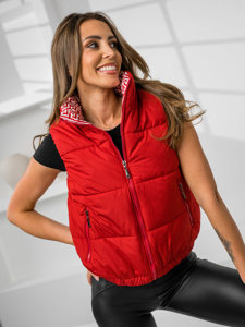 Chaleco acolchado para mujer rojo Bolf 16M9092