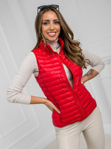 Chaleco acolchado para mujer rojo Bolf 5M702