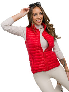 Chaleco acolchado para mujer rojo Bolf 5M702