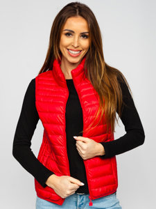 Chaleco acolchado para mujer rojo Bolf B2705