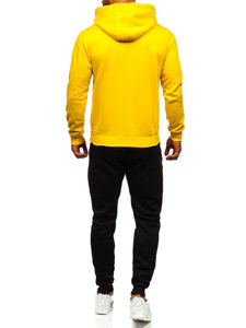 Chándal con capucha para hombre amarillo Bolf D002-28