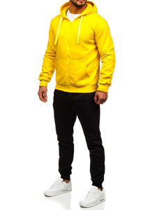 Chándal con capucha para hombre amarillo Bolf D004