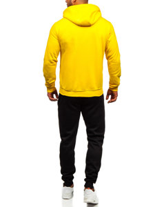 Chándal con capucha para hombre amarillo Bolf D004