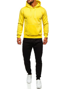 Chándal con capucha para hombre amarillo claro Bolf D002-33