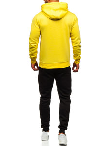 Chándal con capucha para hombre amarillo claro Bolf D002-33