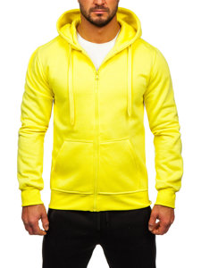 Chándal con capucha para hombre amarillo claro Bolf D004