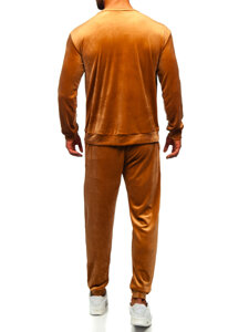 Chándal de velour para hombre camel Bolf 0001A