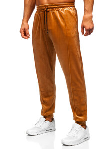 Chándal de velour para hombre camel Bolf 0001A