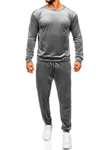 Chándal de velour para hombre gris Bolf 0001A