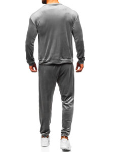 Chándal de velour para hombre gris Bolf 0001A