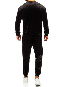 Chándal de velour para hombre negro Bolf 0001A