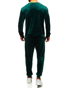 Chándal de velour para hombre verde Bolf 0001A