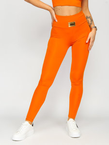 Chándal deportivo Fashion de dos piezas para mujer naranja Bolf 022