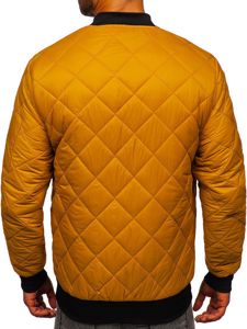 Chaqueta acolchada de entretiempo bomber para hombre camel Bolf MY-01A