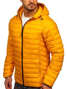 Chaqueta acolchada de entretiempo para hombre amarillo Bolf 13021