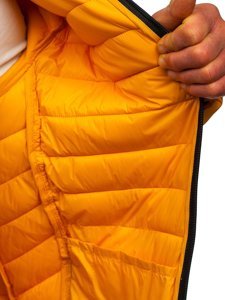 Chaqueta acolchada de entretiempo para hombre amarillo Bolf 13021