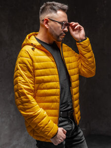 Chaqueta acolchada de entretiempo para hombre amarillo Bolf 13021A1