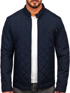 Chaqueta acolchada de entretiempo para hombre azul oscuro Bolf 22M306